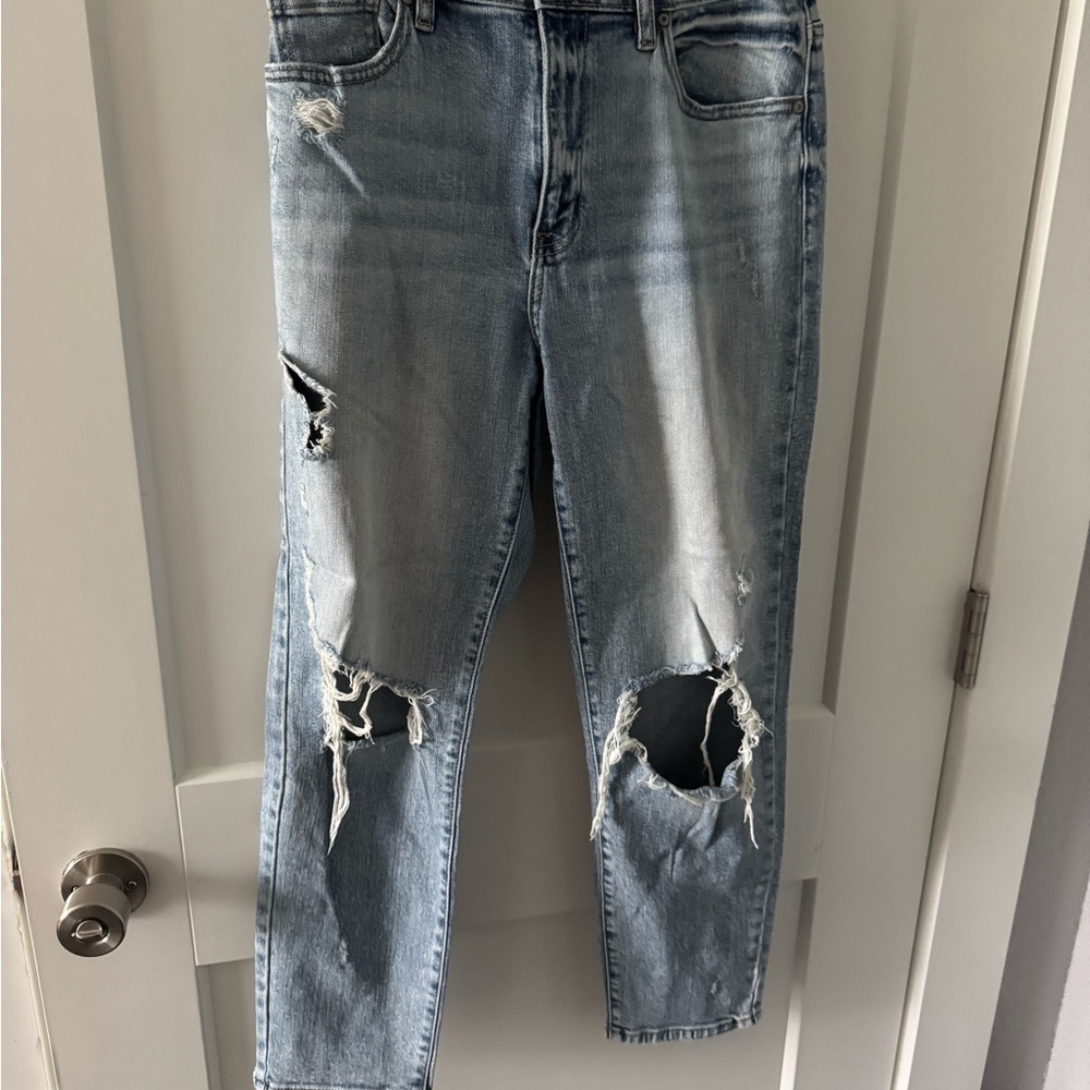 Eunina Distressed Blue Jeans